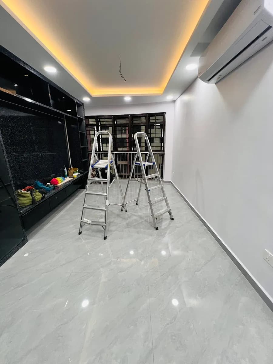 Interior renovation work in progress